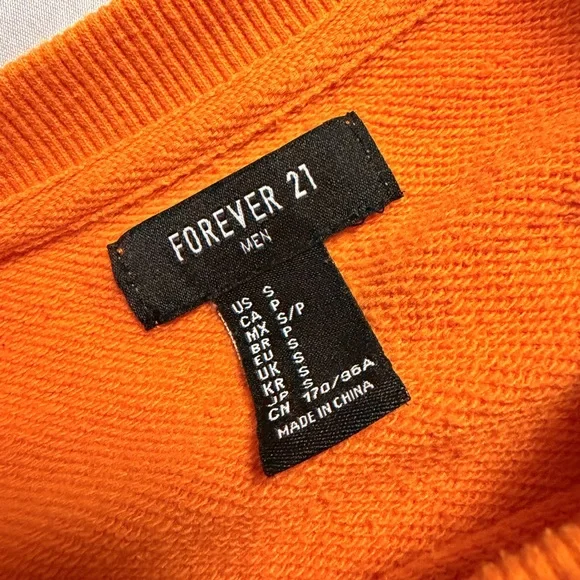 Vibrant Orange Y2K Crewneck Sweater - Picture 5 of 5